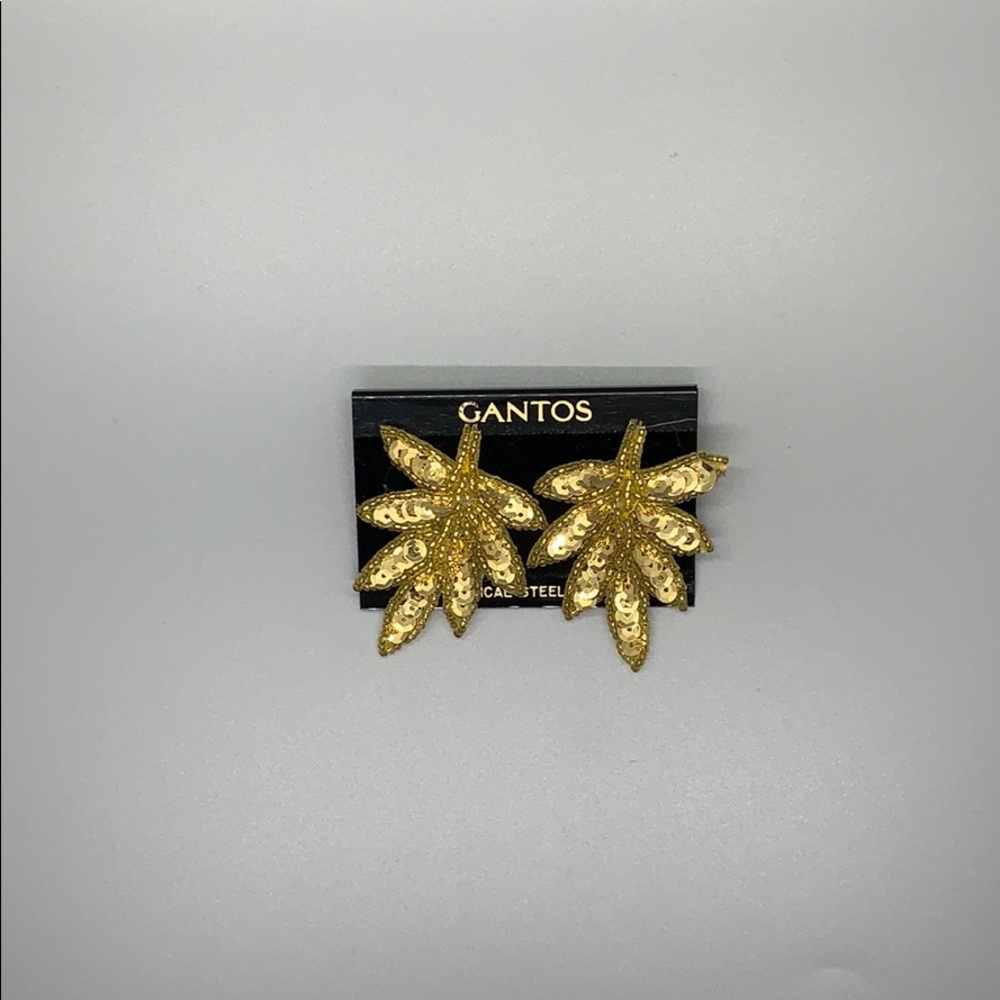 Gantos Gold Costume Star Earrings